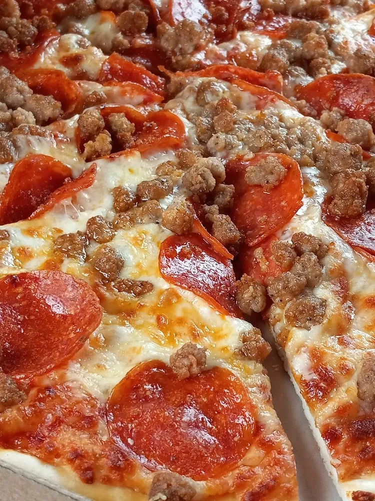 Beef and Pepperoni Pizza